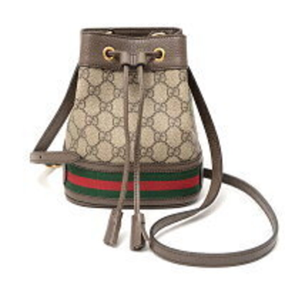 Gucci Ophidia GG Baguette Bag Leather Brown